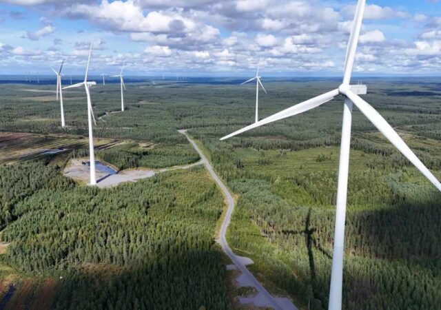 Google’ın uzun vadeli elektrik alım anlaşması yaptığı Finlandiya’daki Alajoki-Peuralinna rüzgar enerjisi projesi
