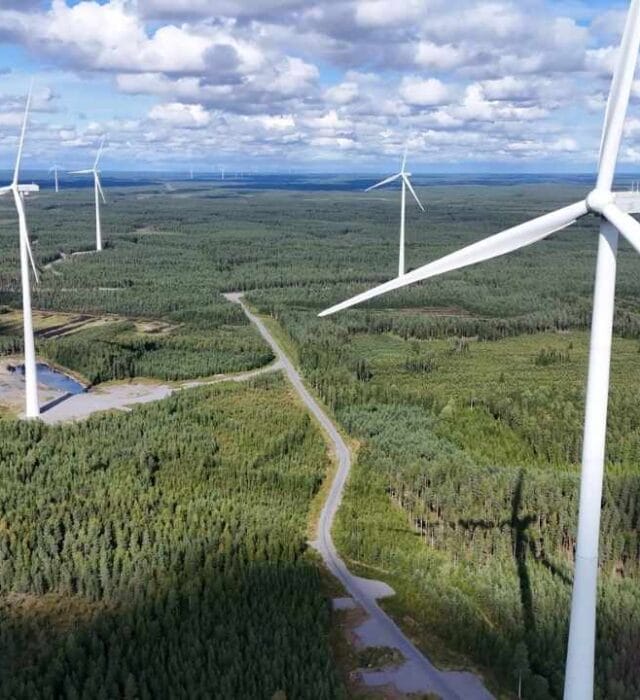 Google’ın uzun vadeli elektrik alım anlaşması yaptığı Finlandiya’daki Alajoki-Peuralinna rüzgar enerjisi projesi