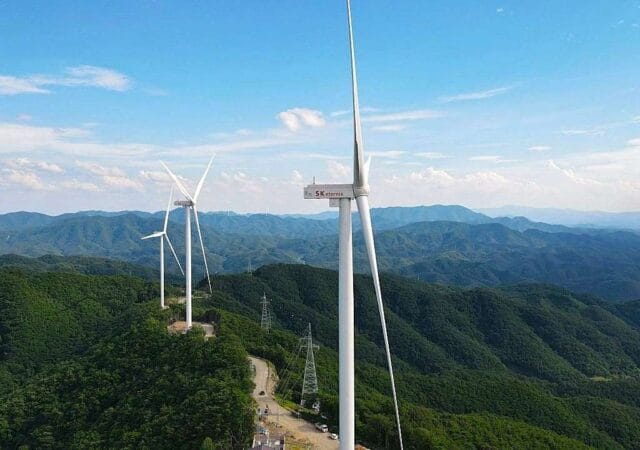 Güney Kore’deki 99 MW kapasiteli Uiseong Hwanghaksan RES’te kullanılan Siemens Gamesa SG 6.6-170 rüzgar türbinleri