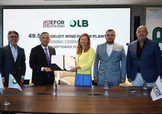 Efor Holding’in Gelgit RES yatırımı için sağladığı 44,5 milyon euroluk uluslararası finansman anlaşması