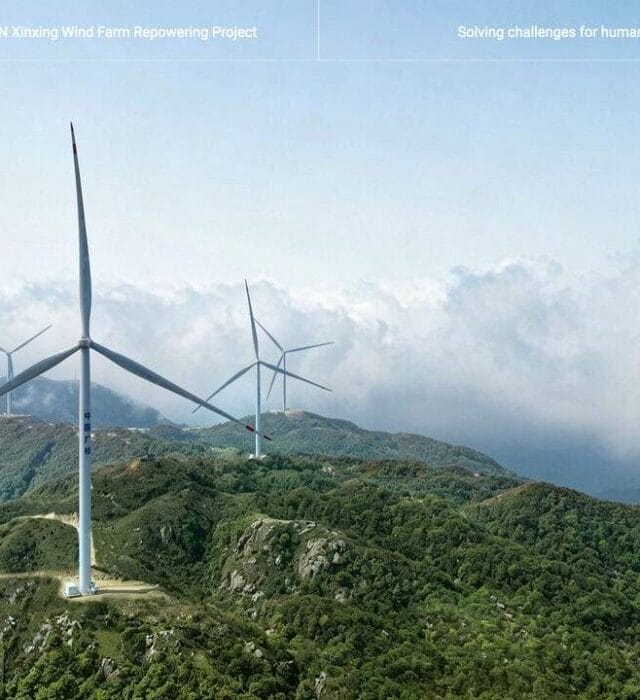 Envision Energy’nin Çin’in Guangdong bölgesindeki repowering projesinde kullanılan EN-182/8.0 MW rüzgar türbinleri