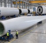 Türkiye rüzgar enerjisi sanayisinde üretilen rüzgar türbini kanatları ve kuleleri
